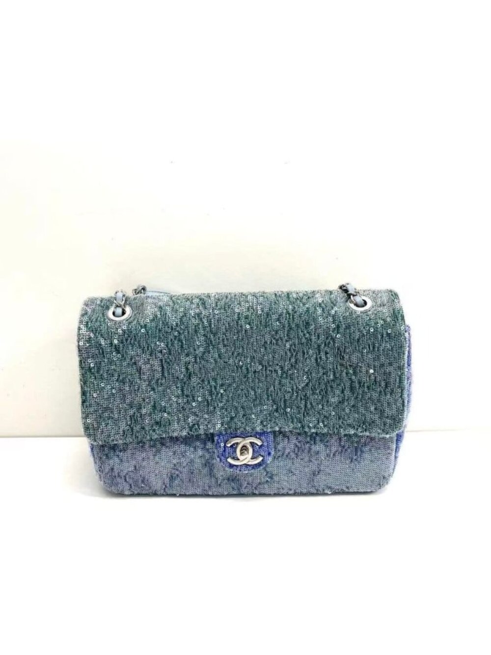 Chanel Sequin Quilted Chain Bag